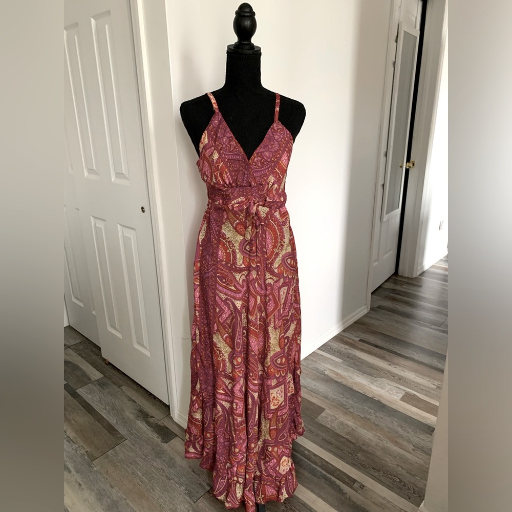 Paisleys silky feels summer dress, size Small-